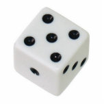 Dice Sculpture Standing Photo Sculpture<br><div class="desc">This cool die is perfect for anyone who loves to gamble or just likes how dice look.</div>