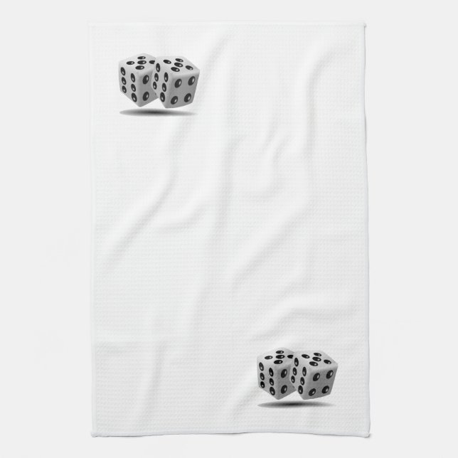 Dice Tea Towel (Vertical)