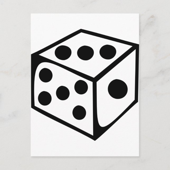Dice - Three Postcard (Front)