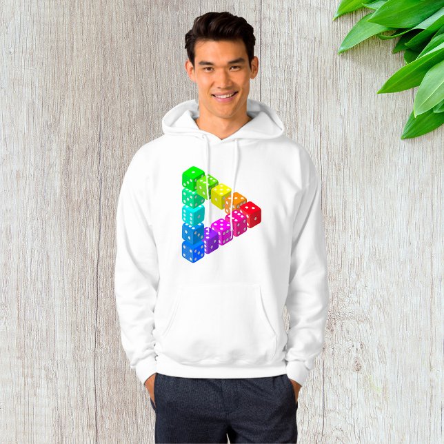 Dice Triangle Mens Hoodie (Creator Uploaded)
