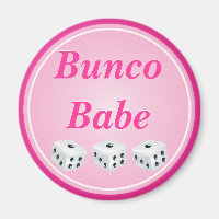dice with pink circle customisable