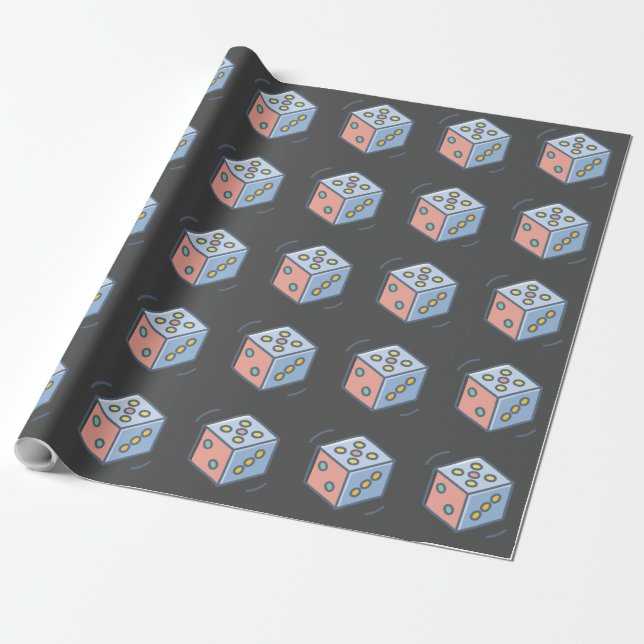 Dice Wrapping Paper (Unrolled)