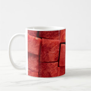 Diced watermelon coffee mug