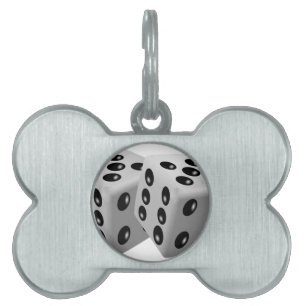 Dices Pet Name Tag