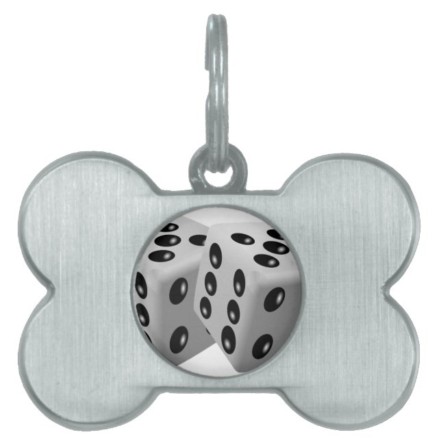 Dices Pet Name Tag (Front)