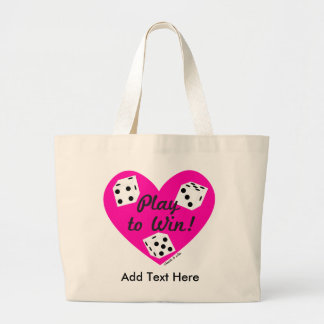 Dicey Heart Tote Bag