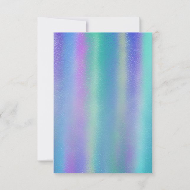 Dichroic Glass Rainbow Colours Art Card (Front)
