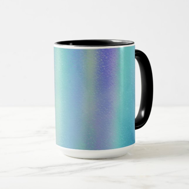 Dichroic Glass Rainbow Colours Art Mug (Front Right)