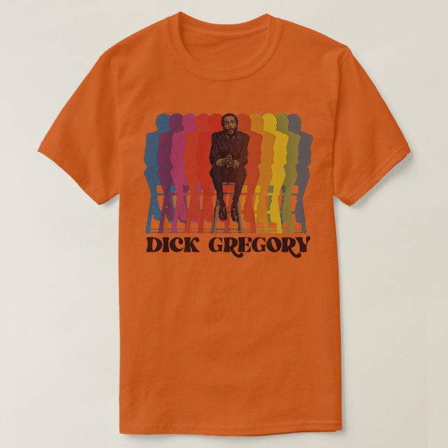 Dick Gregory Fade Tribute T-Shirt (Design Front)