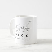 Dick peptide name mug (Front Left)