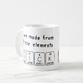 Dick periodic table name mug (Front Left)