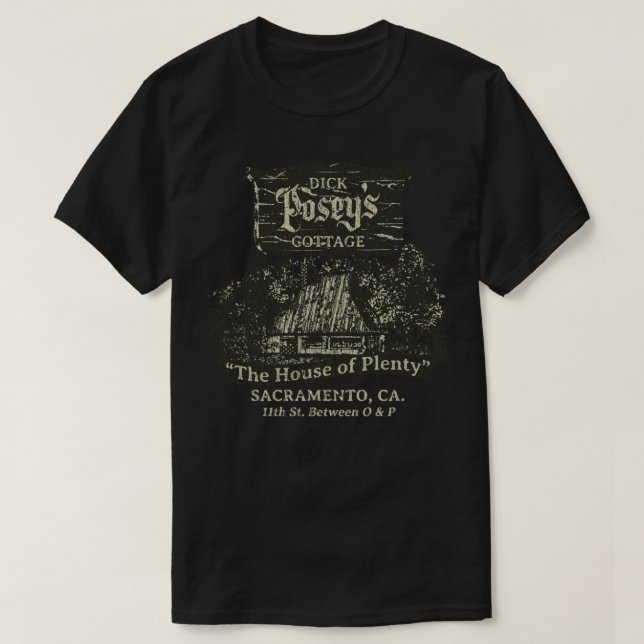Dick Poseys Cottage T-Shirt (Design Front)
