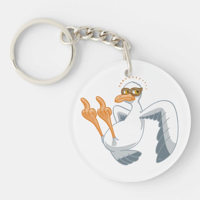 Dick Seagull—"The Bird" Key Ring (Front)
