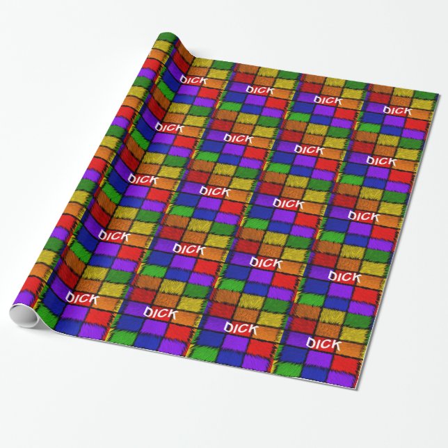 DICK WRAPPING PAPER (Unrolled)