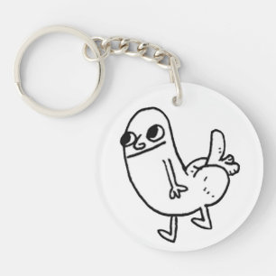 Dickbutt keychain (double-sided)