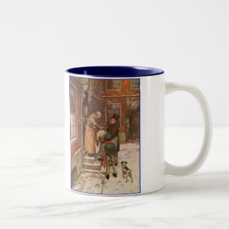 Dickens A Christmas Carol Scrooge's Goose Two-Tone Coffee Mug