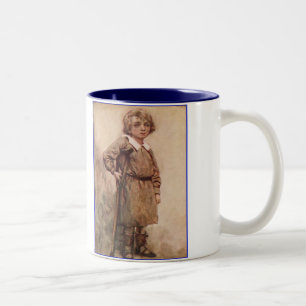 Dickens A Christmas Carol Tiny Tim Two-Tone Coffee Mug