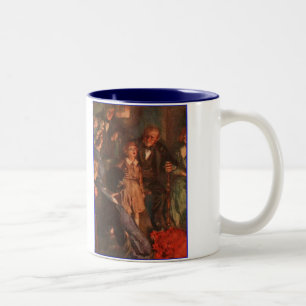 Dickens A Christmas Carol Tiny Tim's Speech Two-Tone Coffee Mug