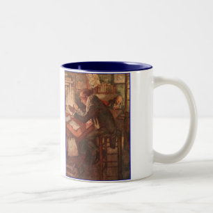 Dickens A Christmas Carol Warming By Candlelight Two-Tone Coffee Mug