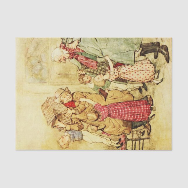 Dicken's Christmas Carol Tissue Paper 7 (Front)