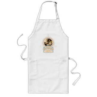 Dickens' Copperfield Quote Gold Blue Apron