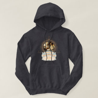 Dickens' Copperfield Quote Gold Blue Hoodie