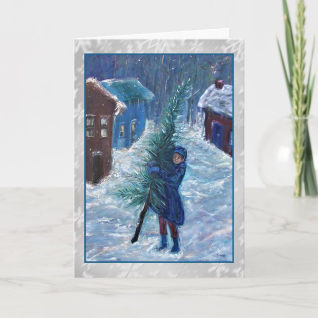 Dicken's Tale Art Christmas Card (Front)