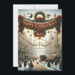 Dickensian Inspired ‘Happy Christmas’ Cards<br><div class="desc">Immerse in the Yuletide Spirit with 'Dickensian London Happy Christmas 1843' Holiday Cards Celebrate the season with a touch of Victorian charm! Our 'Dickensian London Happy Christmas 1843' Holiday Cards are designed to transport you and your loved ones to the enchanting streets of 19th-century London, as immortalised by Charles Dickens....</div>
