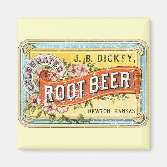 Dickey Root Beer-1899 - distressed Magnet (Front)
