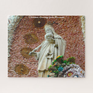 Dickeyville Grotto Wisconsin.Christmas Greetings Jigsaw Puzzle