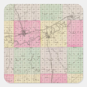 Dickinson County, Kansas Square Sticker