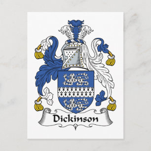 Dickinson Family Crest Postcard