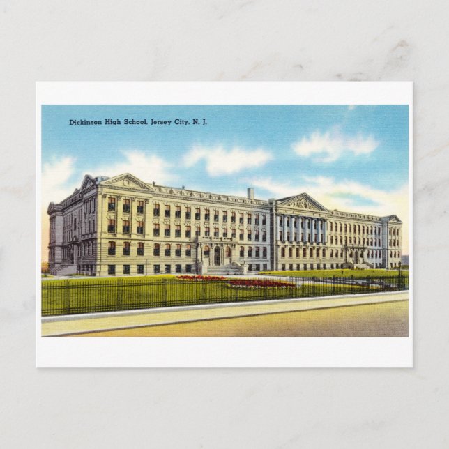 Dickinson High School, Jersey City, NJ Postcard (Front)