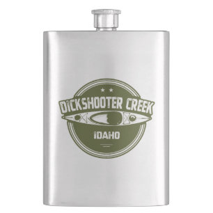 Dickshooter Creek Idaho Kayaking Hip Flask