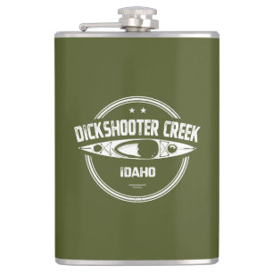 Dickshooter Creek Idaho Kayaking Hip Flask