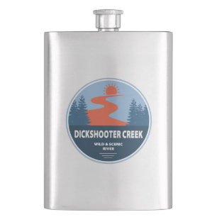 Dickshooter Creek Wild and Scenic River Idaho Hip Flask
