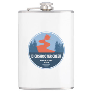 Dickshooter Creek Wild and Scenic River Idaho Hip Flask