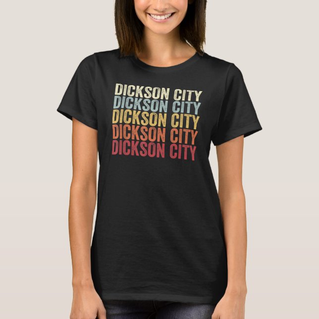 Dickson City Pennsylvania Dickson City PA Retro Vi T-Shirt (Front)