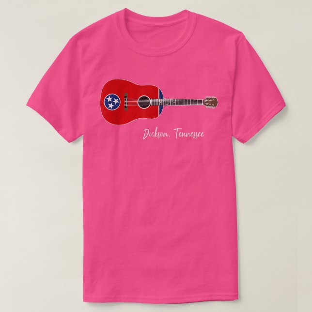 Dickson Tennessee Guitar  T-Shirt (Design Front)