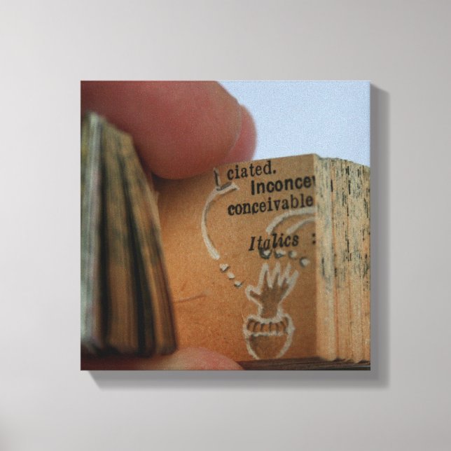 DicofrAngle Miniature Book Hand Drawing Canvas Print (Front)