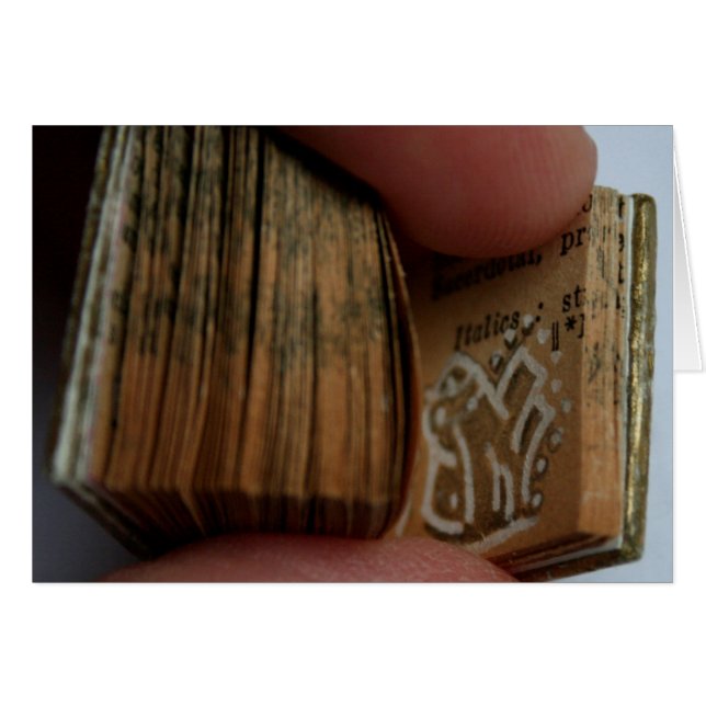DicofrAngle Miniature Book untitled Drawing Card (Front Horizontal)