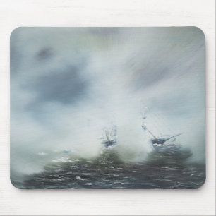 Dicovery a clearing in the sea mist Captain Mouse Mat