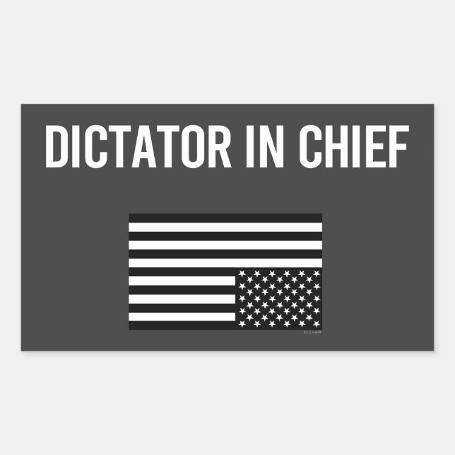 Dictator In Chief Rectangular Sticker (Front)