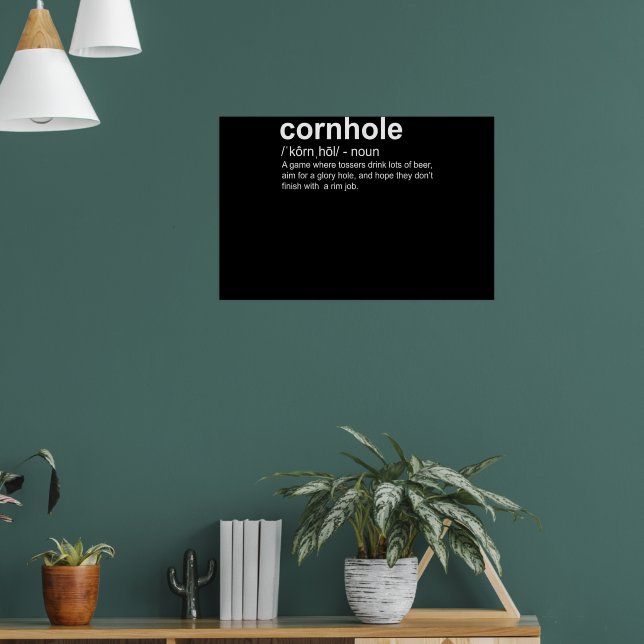 Dictionary Definition Cornhole Cornhole Player Poster (Living Room 1)