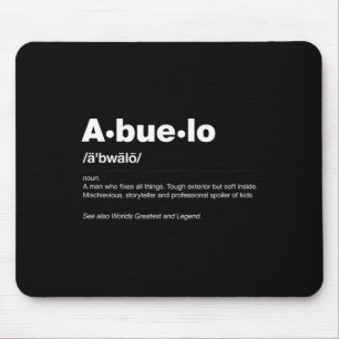 Dictionary Definition Fathers Day Gift Grandpa Abu Mouse Mat