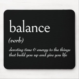 Dictionary Definition For BALANCE Mouse Mat
