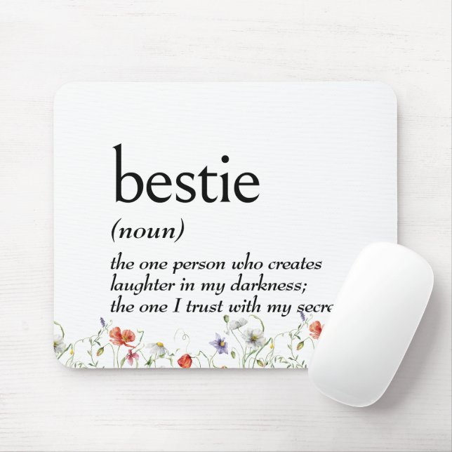 Dictionary Definition For BESTIE Mouse Mat (With Mouse)