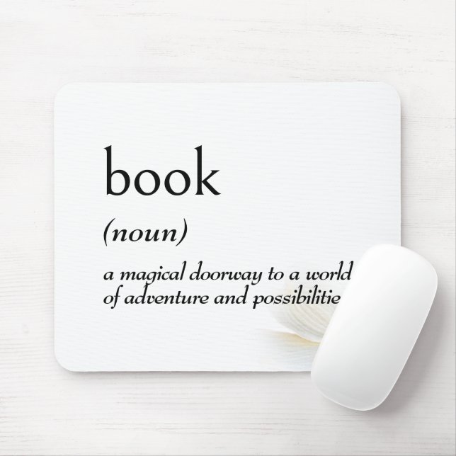 Dictionary Definition For BOOK Mouse Mat (With Mouse)