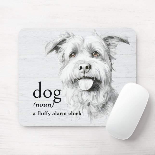 Dictionary Definition for DOG Mouse Mat (With Mouse)