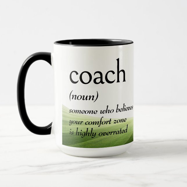 Dictionary Definition for Football COACH Mug (Left)